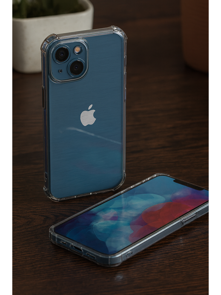 Carcasa Transparente Antigolpes + Lamina Para iPhone 13 Mini 8