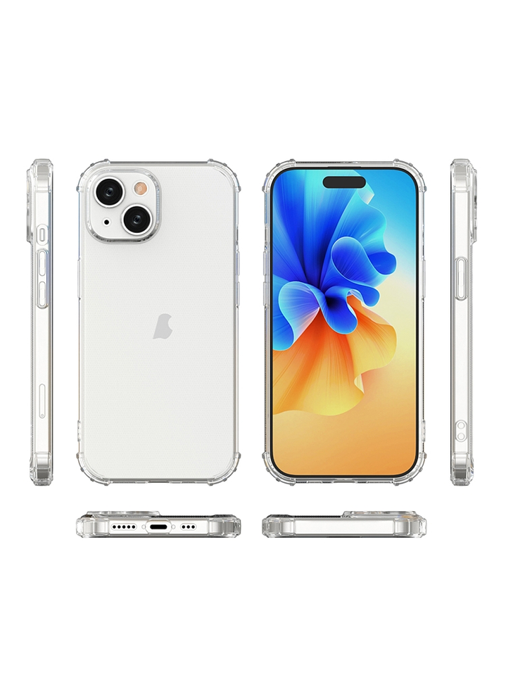 Carcasa Transparente Antigolpes + Lamina Para iPhone 14 5