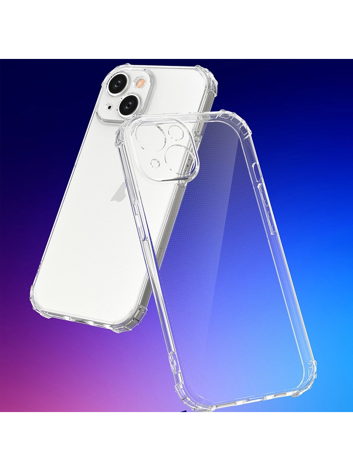 Carcasa Transparente Antigolpes + Lamina Para iPhone 14 7