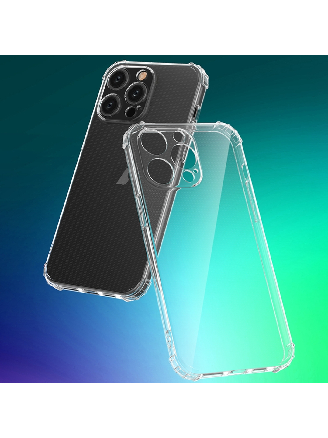 Carcasa Transparente Antigolpes + Lamina Para iPhone 14 Pro 5