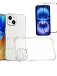 Carcasa Transparente Antigolpes + Lamina Para iPhone 15 - Miniatura 1