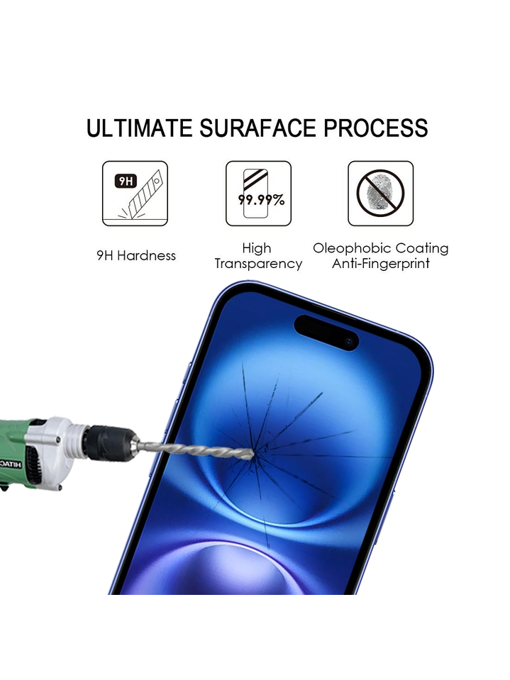 Carcasa Transparente Antigolpes + Lamina Para iPhone 16 12