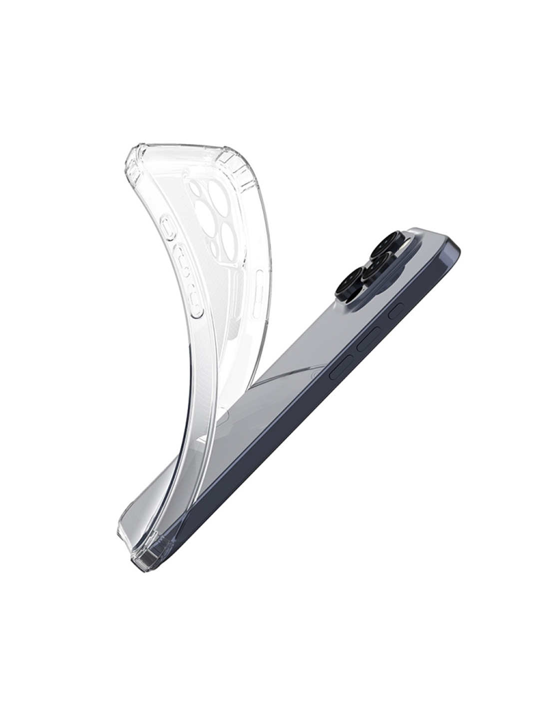Carcasa Transparente Antigolpes + Lamina Para iPhone 16 Pro 2
