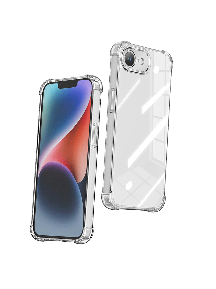 Carcasa Transparente Antigolpes + Lamina Para iPhone 16E 2