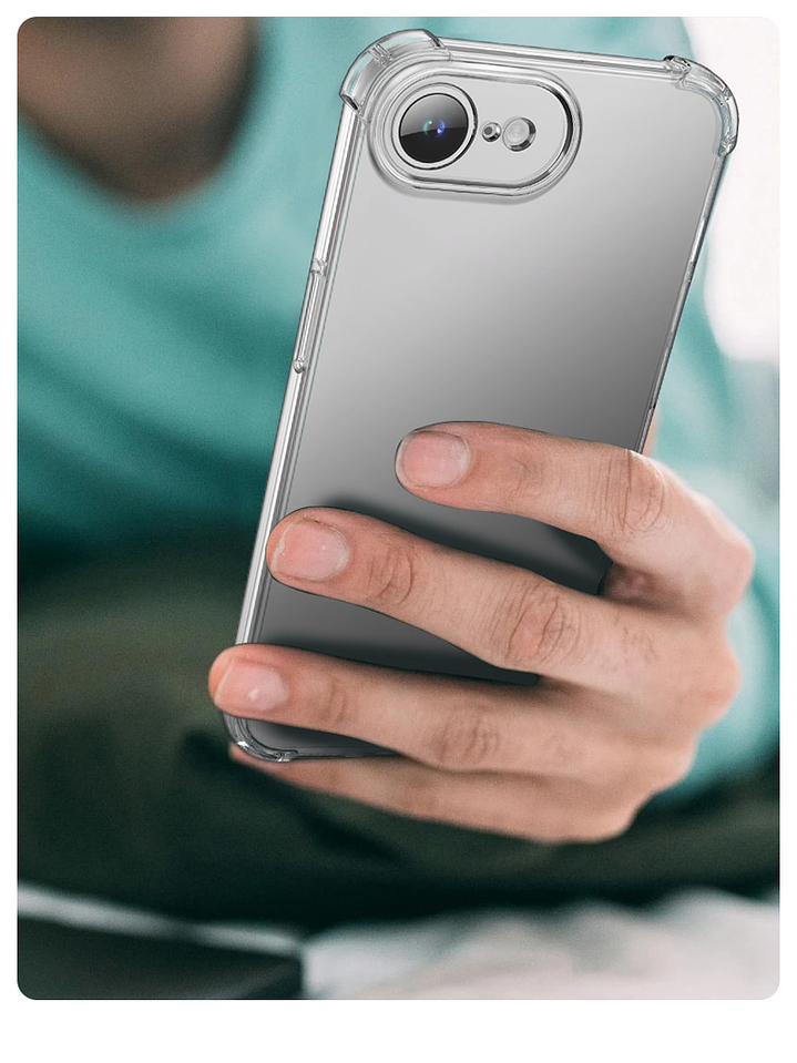 Carcasa Transparente Antigolpes + Lamina Para iPhone 16E 4