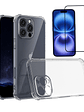 Carcasa Transparente Antigolpes + Lamina Para iPhone 16 Pro Max - Miniatura 1