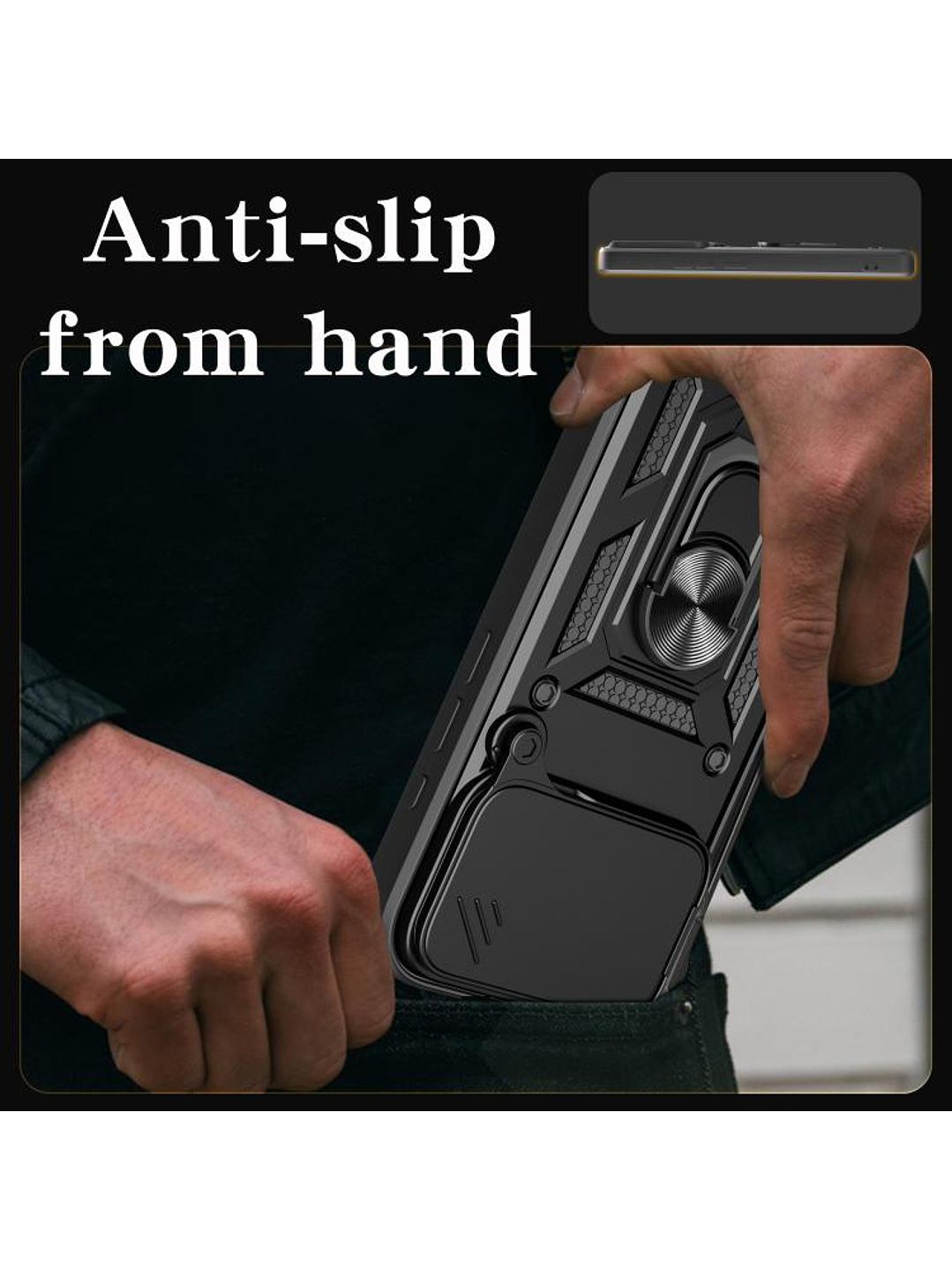 Carcasa Antigolpe Cubre Cámara Anillo Para iPhone 17 Pro 9