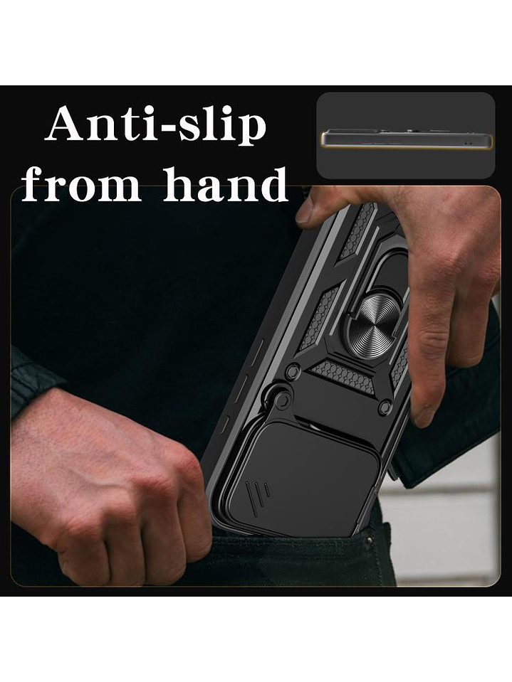 Carcasa Antigolpe Cubre Cámara Anillo Para iPhone 17 Pro 9