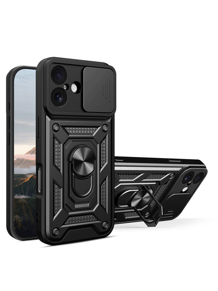 Carcasa Antigolpe Cubre Cámara Anillo Para iPhone 17  3