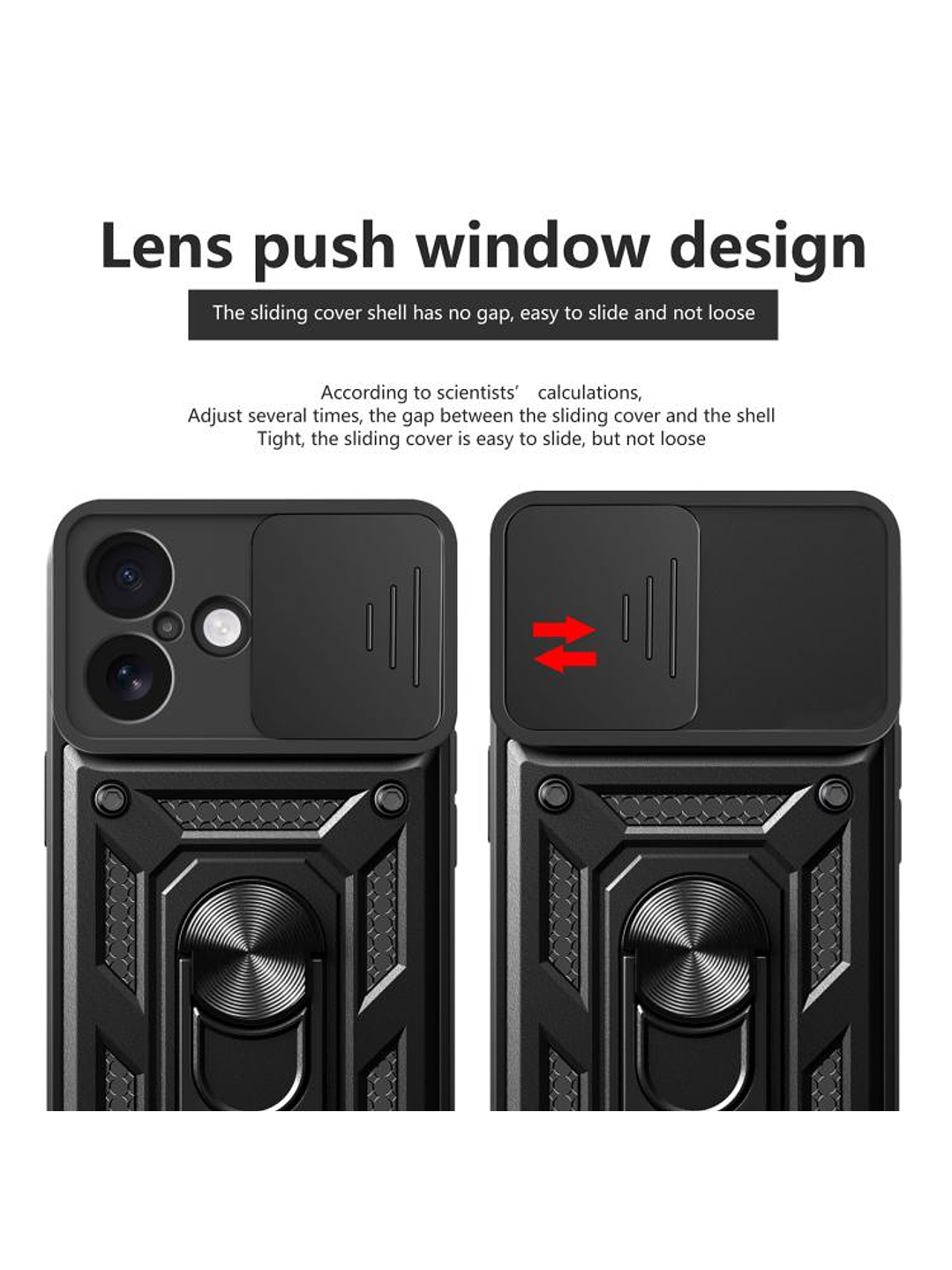 Carcasa Antigolpe Cubre Cámara Anillo Para iPhone 17  5