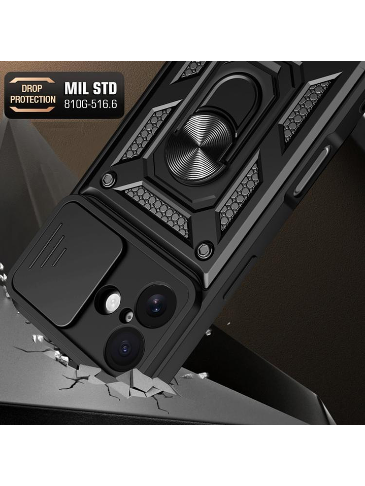 Carcasa Antigolpe Cubre Cámara Anillo Para iPhone 17  7