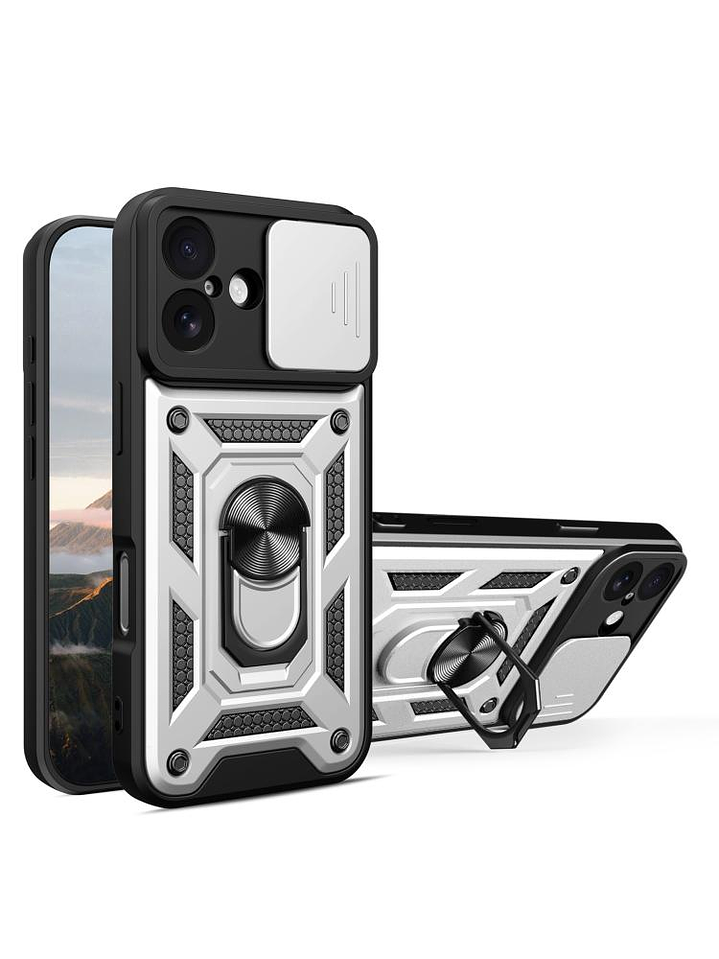 Carcasa Antigolpe Cubre Cámara Anillo Para iPhone 17  2