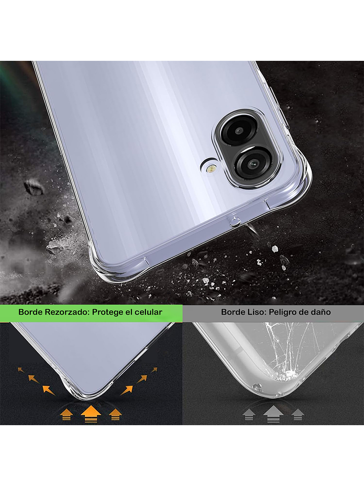 Carcasa Transparente Antigolpes + Lamina Para Samsung Galaxy A07 4G 5