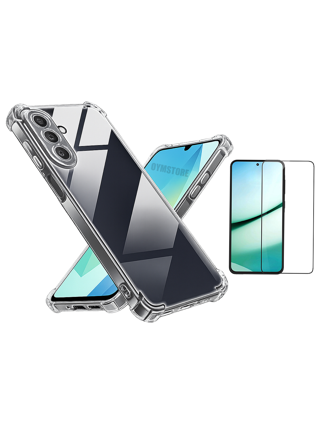Carcasa Transparente Antigolpes + Lamina Para Samsung Galaxy A17 5G 1