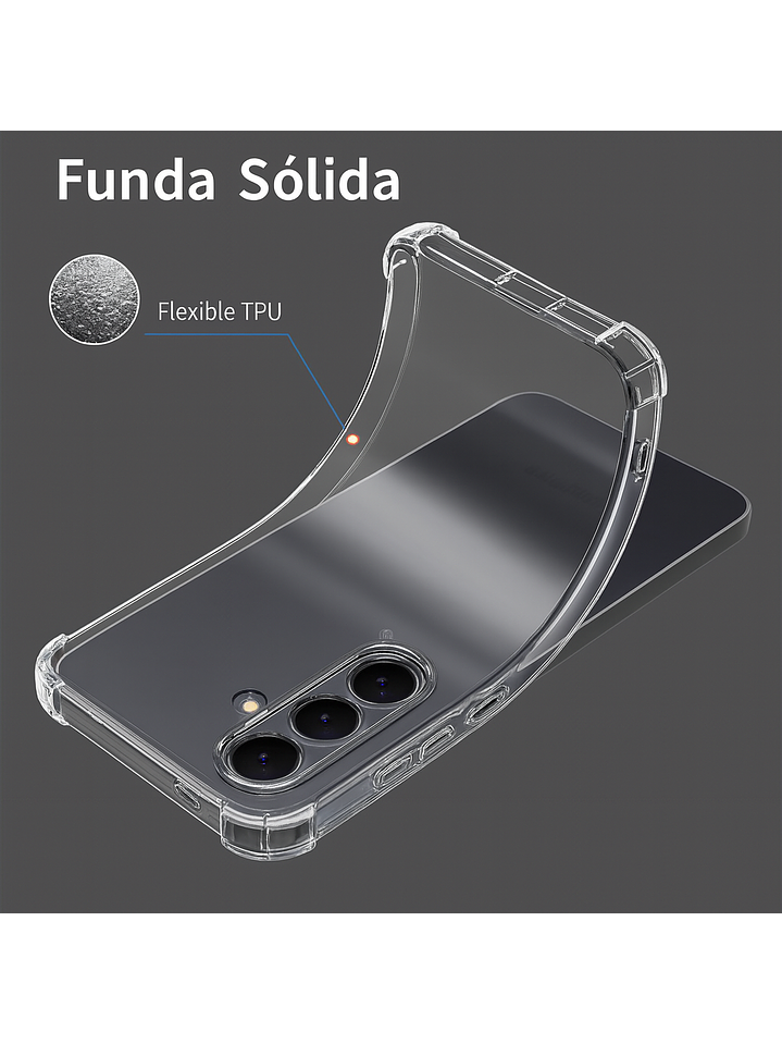 Carcasa Transparente Antigolpes + Lamina Para Samsung Galaxy A17 5G 6