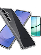 Carcasa Transparente Antigolpes + Lamina Para Samsung Galaxy S24 FE - Miniatura 1