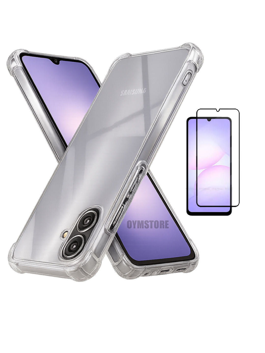 Carcasa Transparente Antigolpes + Lamina Para Samsung Galaxy A06 5G 1