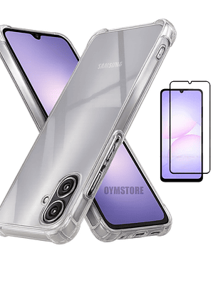 Carcasa Transparente Antigolpes + Lamina Para Samsung Galaxy A06 5G