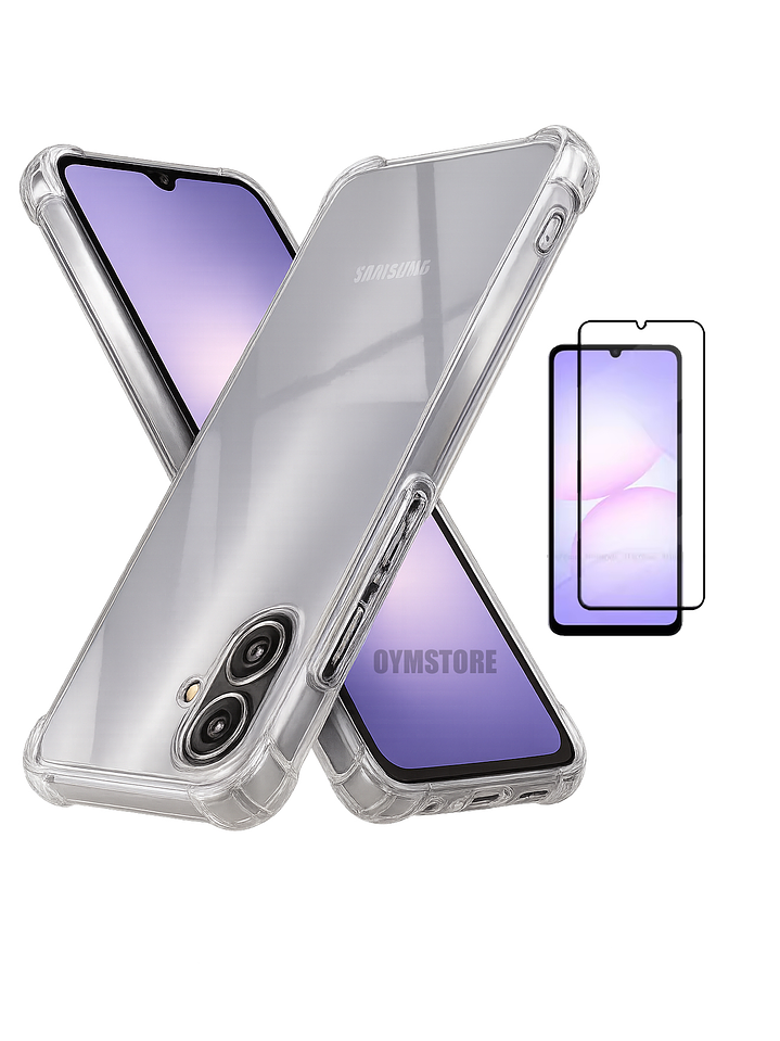 Carcasa Transparente Antigolpes + Lamina Para Samsung Galaxy A06 4G 1