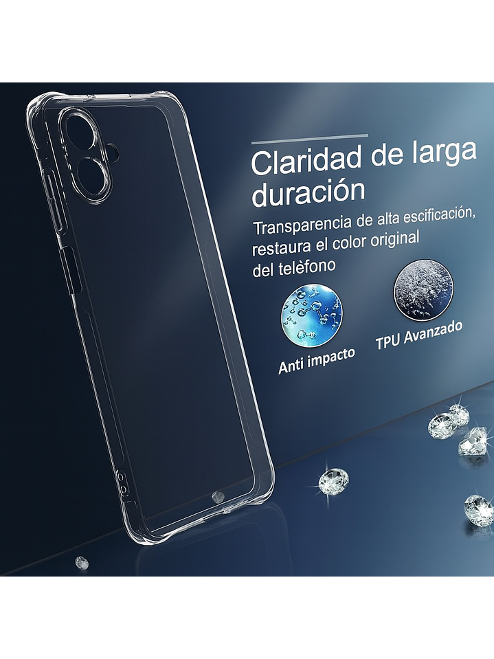 Carcasa Transparente Antigolpes + Lamina Para Samsung Galaxy A06 4G 5