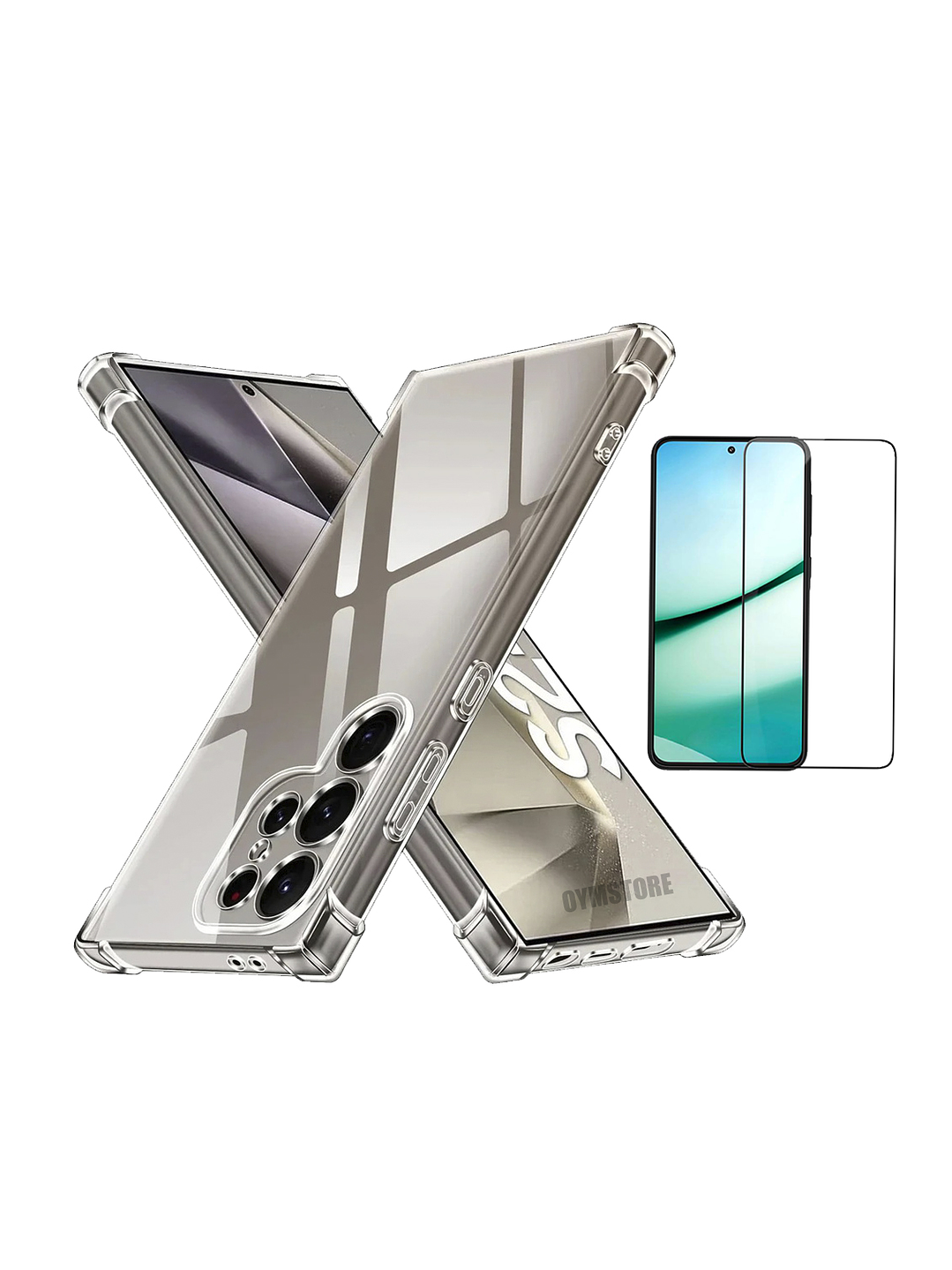 Carcasa Transparente Antigolpes + Lamina Para Samsung Galaxy S24 Ultra 1