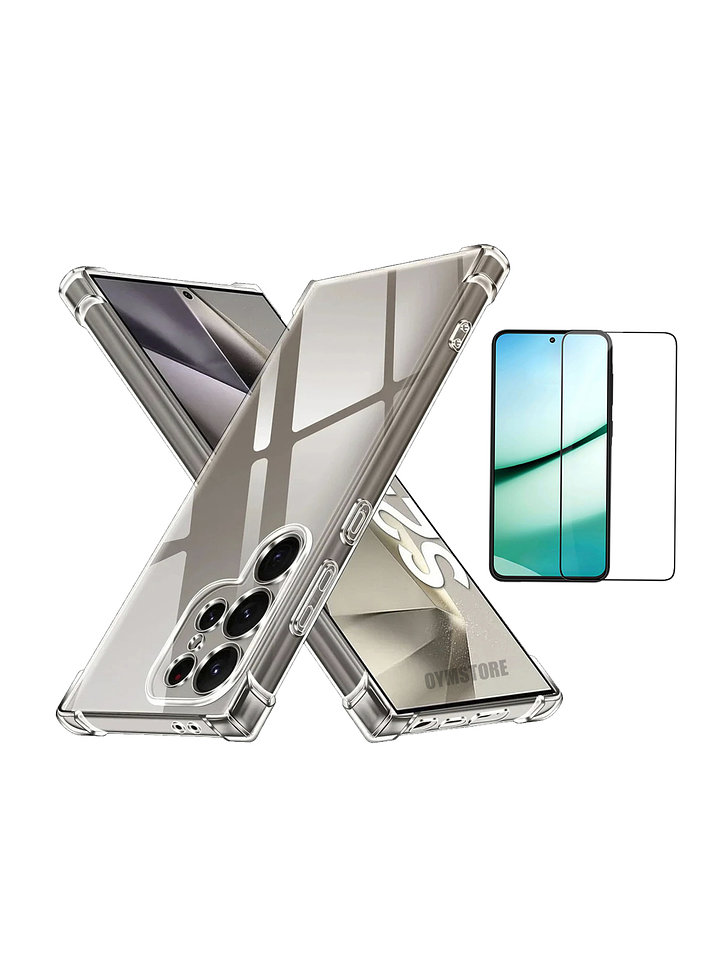 Carcasa Transparente Antigolpes + Lamina Para Samsung Galaxy S24 Ultra 1