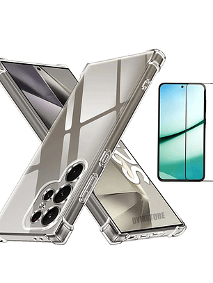 Carcasa Transparente Antigolpes + Lamina Para Samsung Galaxy S25 Ultra
