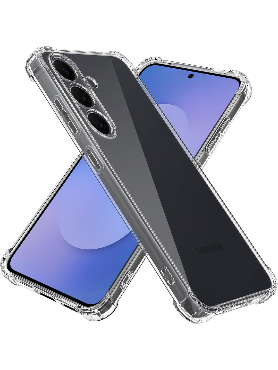 Carcasa Transparente Antigolpes + Lamina Para Samsung Galaxy A56 5G 2