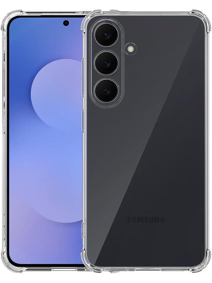 Carcasa Transparente Antigolpes + Lamina Para Samsung Galaxy A56 5G 3