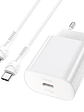 Cargador Rapido N22 Pd25w Cable Tipo C A Tipo C Blanco (Para iPhone, Samsung, Xiaomi) Certificado - Miniatura 1