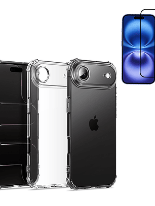 Carcasa Transparente Antigolpes + Lamina Para iPhone 17 Air