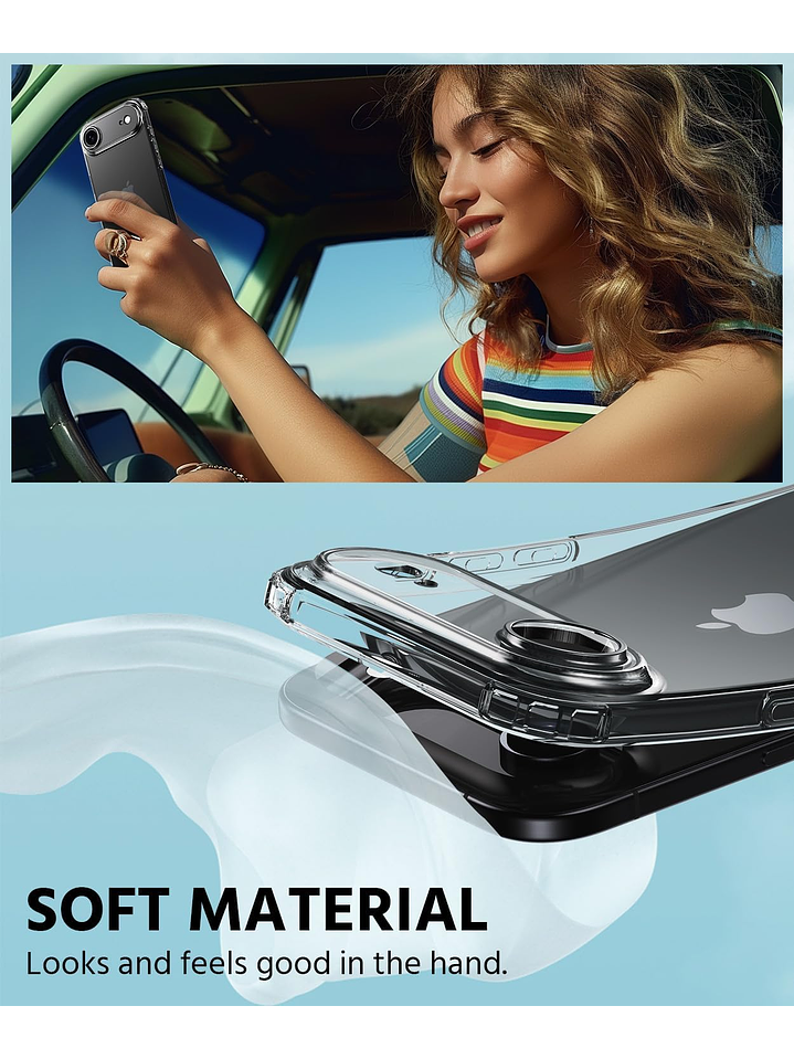 Carcasa Transparente Antigolpes + Lamina Para iPhone 17 Air 7