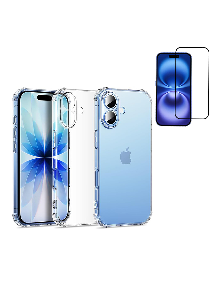 Carcasa Transparente Antigolpes + Lamina Para iPhone 17 1