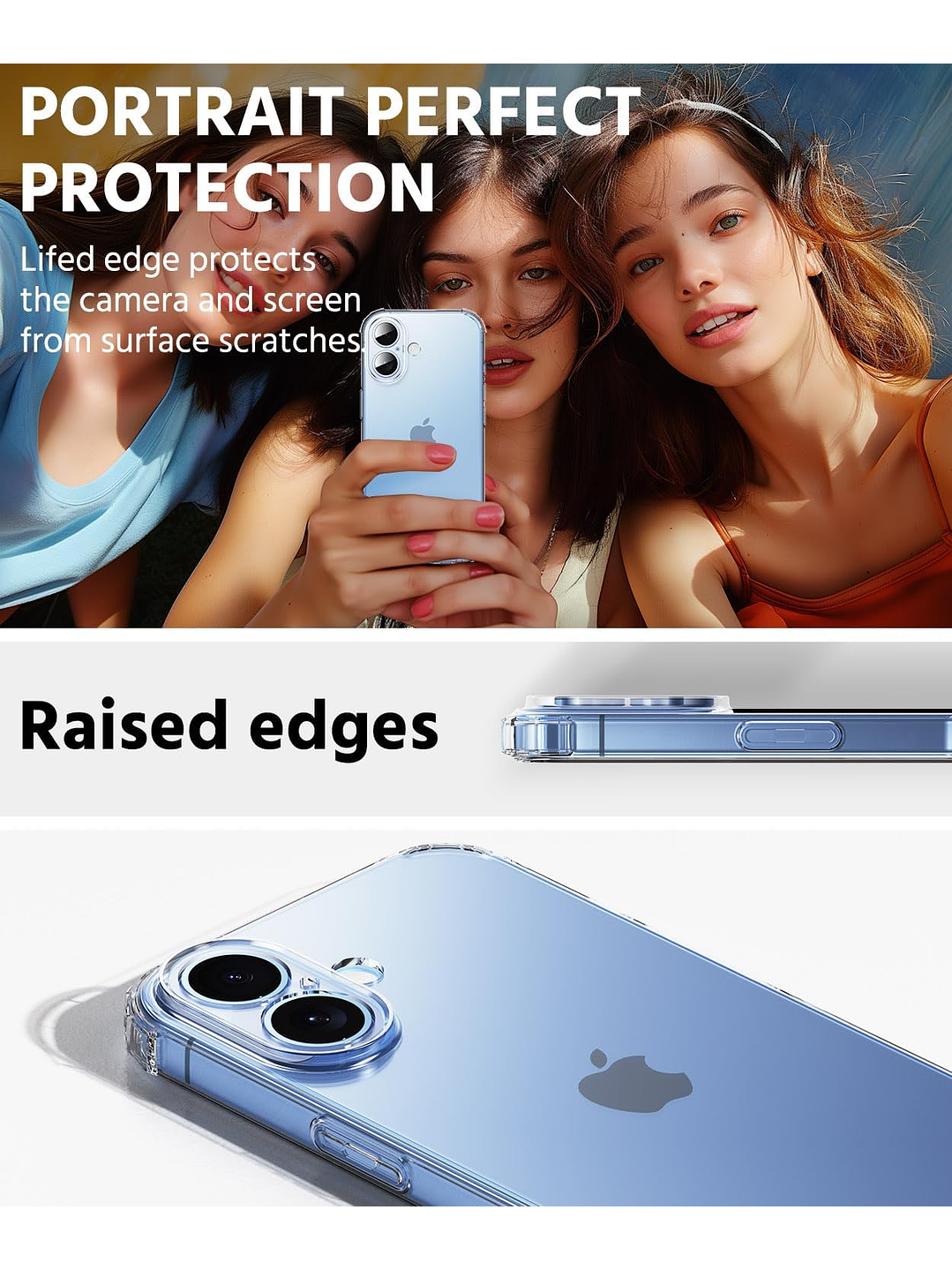 Carcasa Transparente Antigolpes + Lamina Para iPhone 17 3