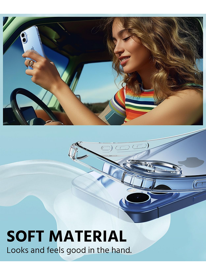 Carcasa Transparente Antigolpes + Lamina Para iPhone 17 8