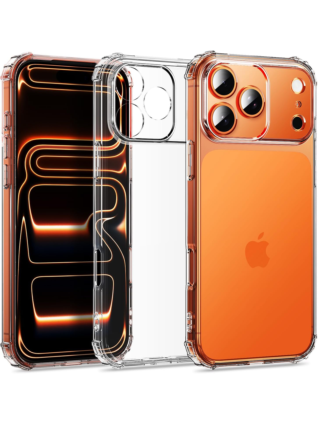 Carcasa Transparente Antigolpes + Lamina Para iPhone 17 Pro Max 2