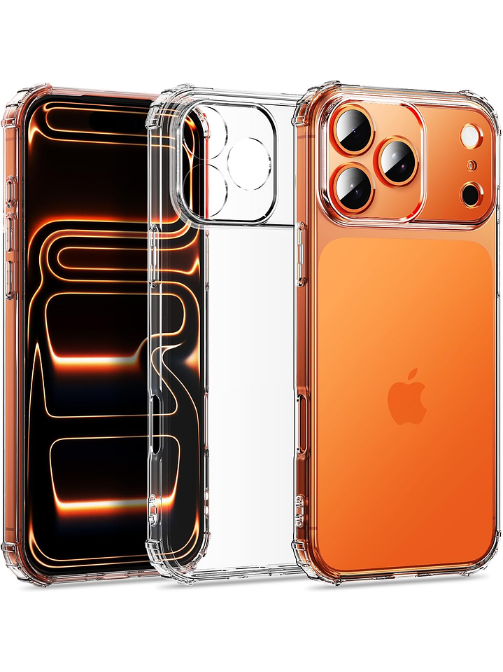 Carcasa Transparente Antigolpes + Lamina Para iPhone 17 Pro Max 2