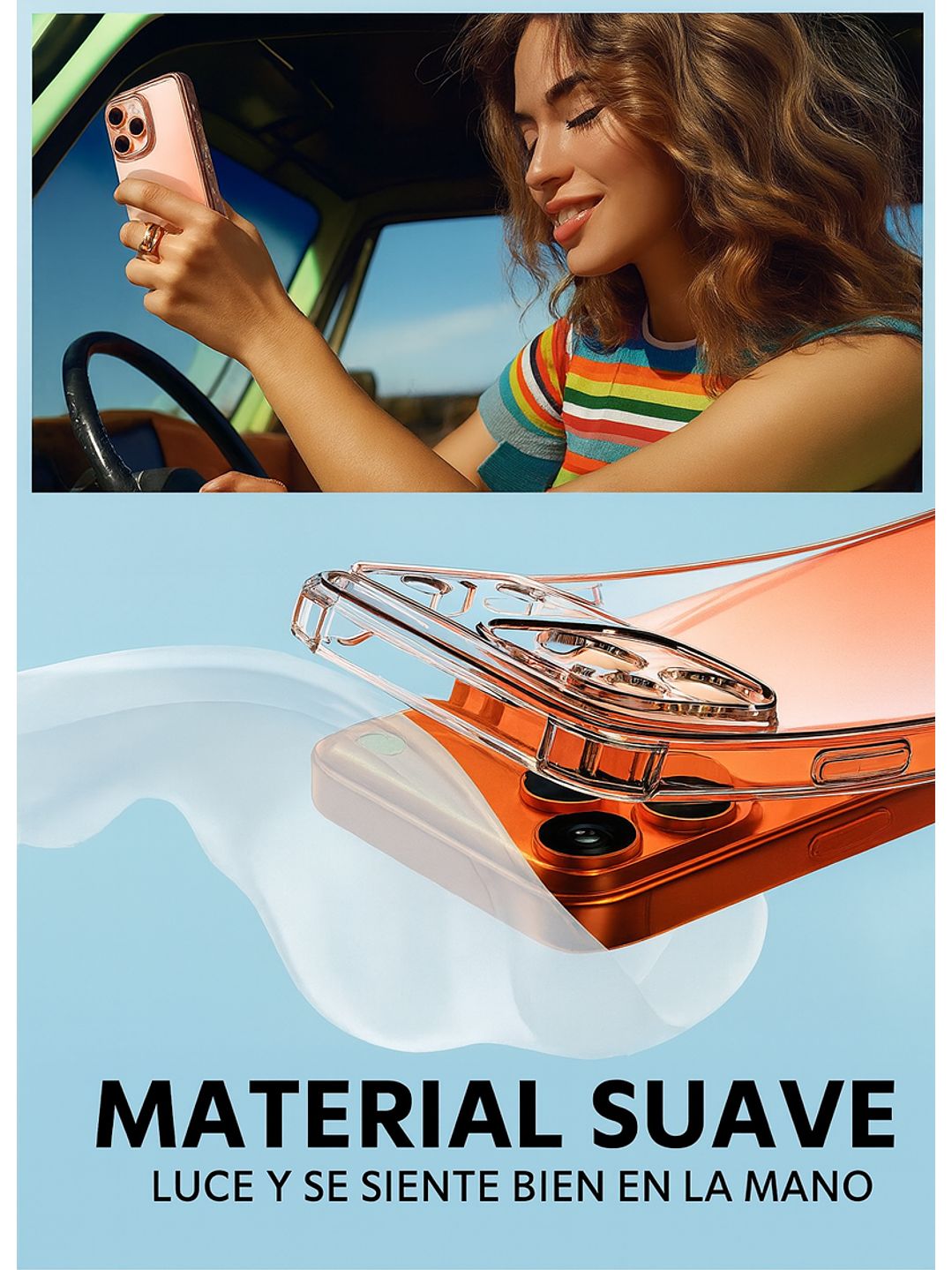 Carcasa Transparente Antigolpes + Lamina Para iPhone 17 Pro Max 3