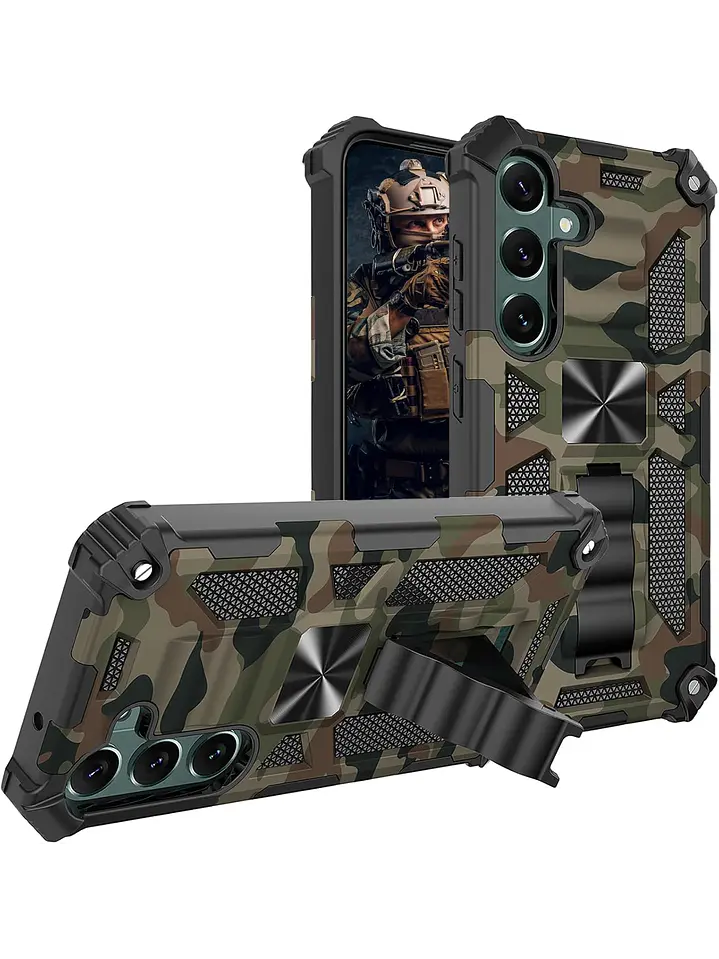 Carcasa Antigolpe Armor Camuflaje Militar Para Samsung Galaxy A37 5G 1