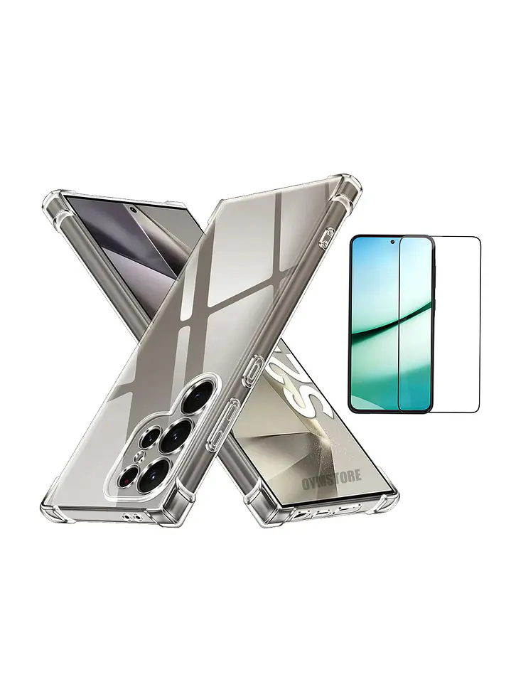 Carcasa Transparente Antigolpes + Lamina Para Samsung Galaxy S26 1