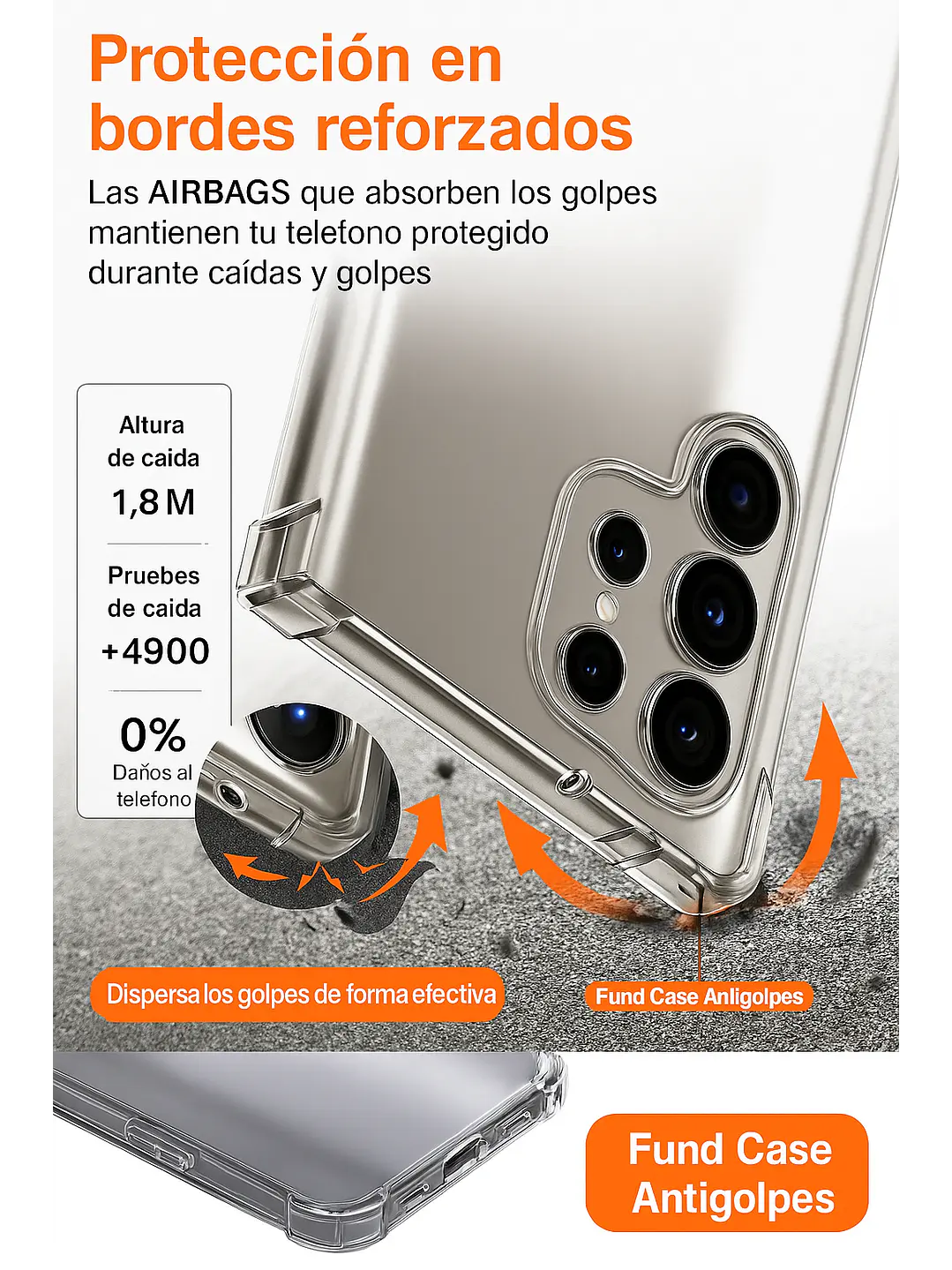 Carcasa Transparente Antigolpes + Lamina Para Samsung Galaxy S26 6