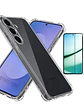 Carcasa Transparente Antigolpes + Lamina Para Samsung Galaxy A57 5G - Miniatura 1