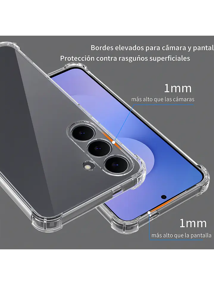 Carcasa Transparente Antigolpes + Lamina Para Samsung Galaxy A57 5G 4