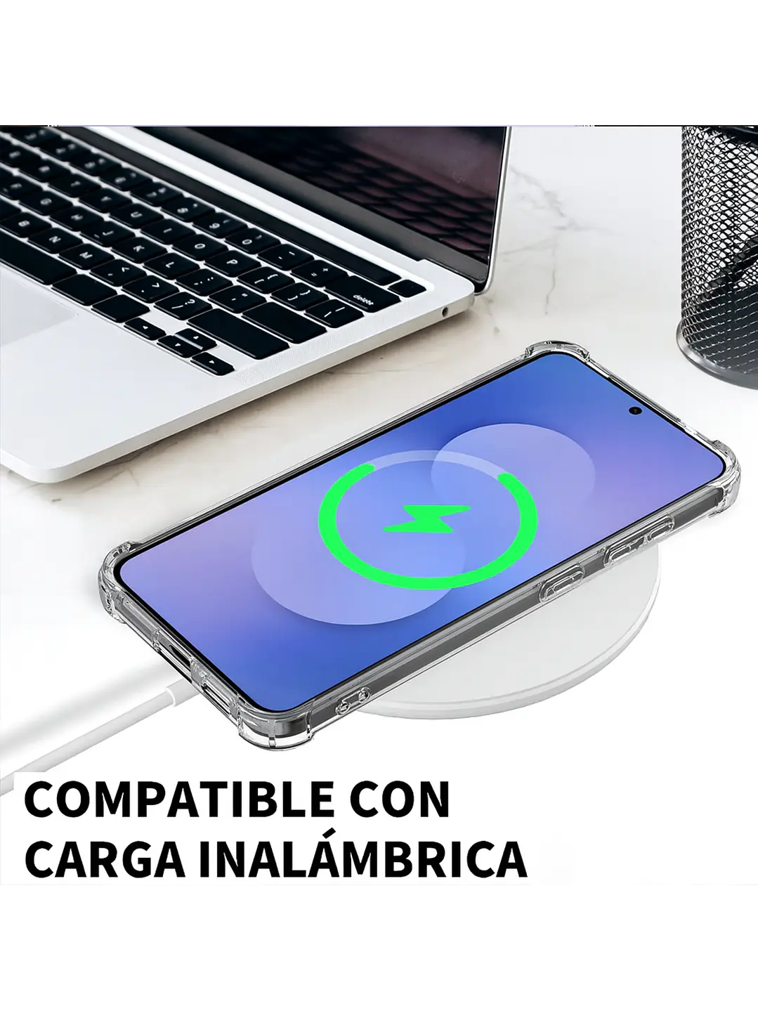 Carcasa Transparente Antigolpes + Lamina Para Samsung Galaxy A37 5G 7