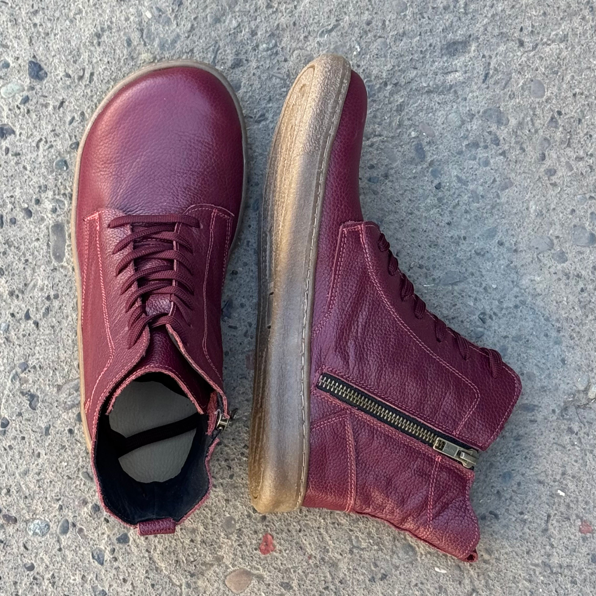 BOTIN GRANATE BAREFOOT 1