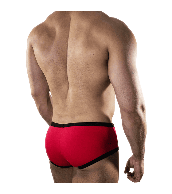 MICROBOXER ROJO NEGRO