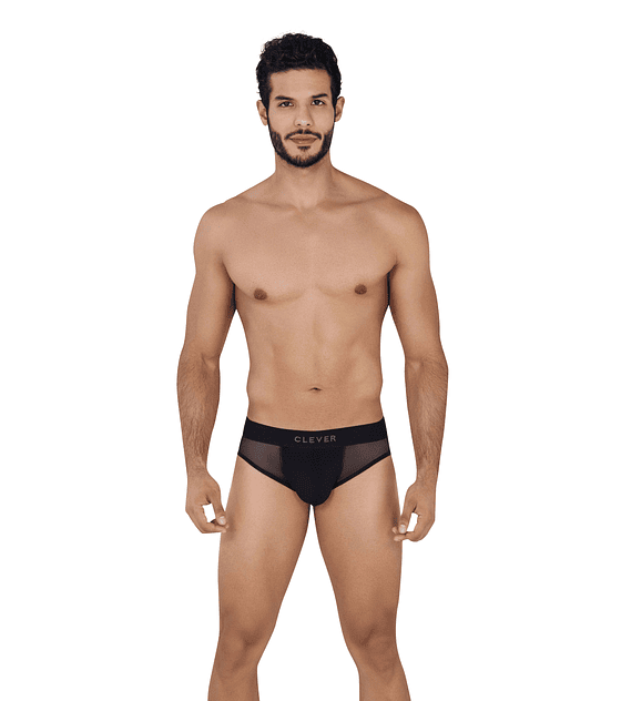 LUXURY PIPPING BRIEF BLACK