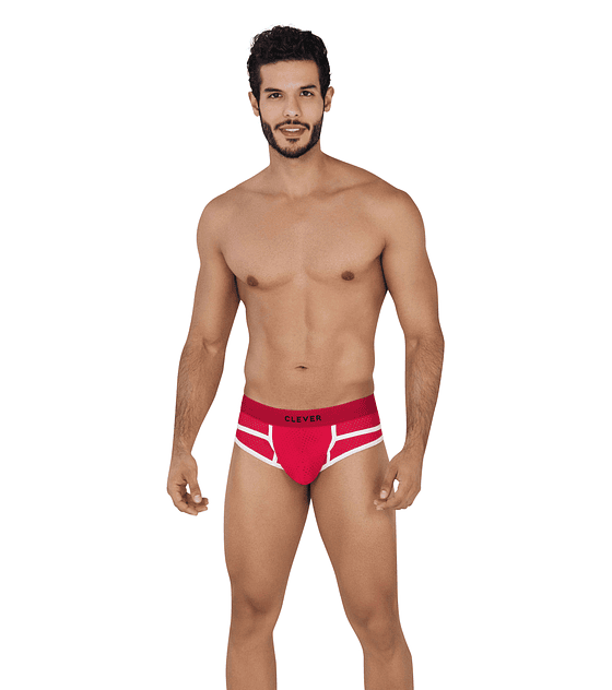 CLASSIC PIPPING BRIEF RED