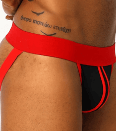 JOCKSTRAP BP166 NEGRO ROJO