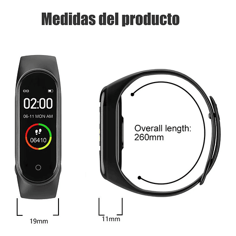 Reloj Inteligente Smart Bracelet M4 Sport Medidor Oximetro